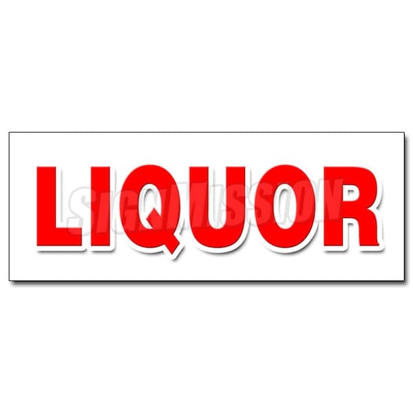 Amistad 48 in. Liquor Decal Sticker - Wine Cold Beer Ice Discount Top Shelf Brands Atm AM3934081 - main